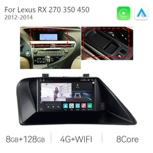 Charger l&#39;image dans la galerie, Eunavi 12.3 Car Video Player CARPLAY For Lexus RX RX270 RX350 RX450 RX200T RX450H GPS Navigation 1920*720 Stereo Android 11