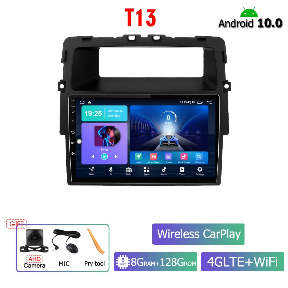 8G 128G Car Radio Android 10 For Nissan Primastar J4 For Opel Vivaro X83 For Renault Trafic Stereo Player Head Unit 7 inch DVD