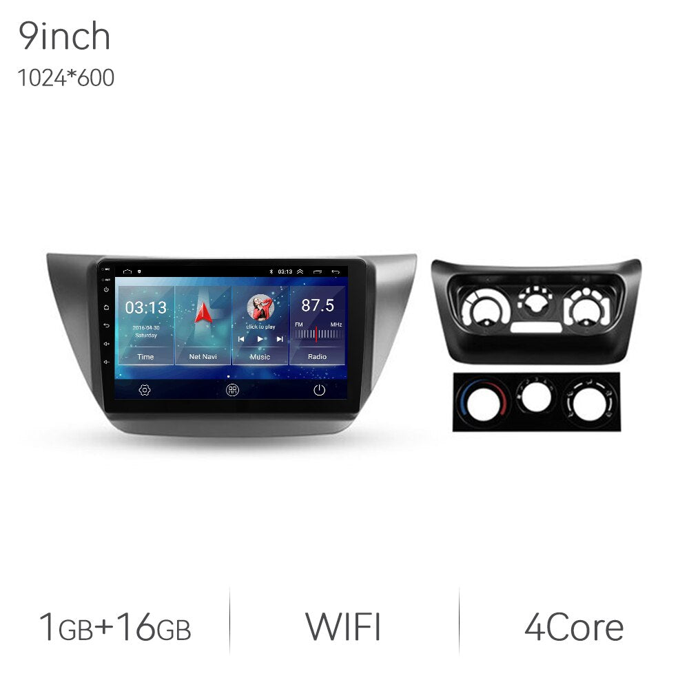 Eunavi 7862 2din Android Auto Radio For Mitsubishi Lancer 9 CS 2000 - 2010  Car Multimedia Video Player GPS Stereo 4G 8Core 2K