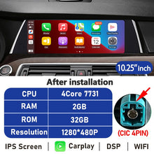 Załaduj zdjęcie do przeglądarki galerii, Eunavi 10.25&#39;&#39; Android 10 Car Radio Stereo For BMW 5 Series GT F07 2010-2017 CIC NBT System Multimedia Player CarPlay GPS No DVD