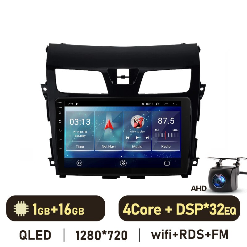 Eunavi 4G 2DIN Android Auto Radio GPS For Nissan Teana J33 Altima 2 2013 - 2018 Car Multimedia Video Player Carplay 2 Din DVD