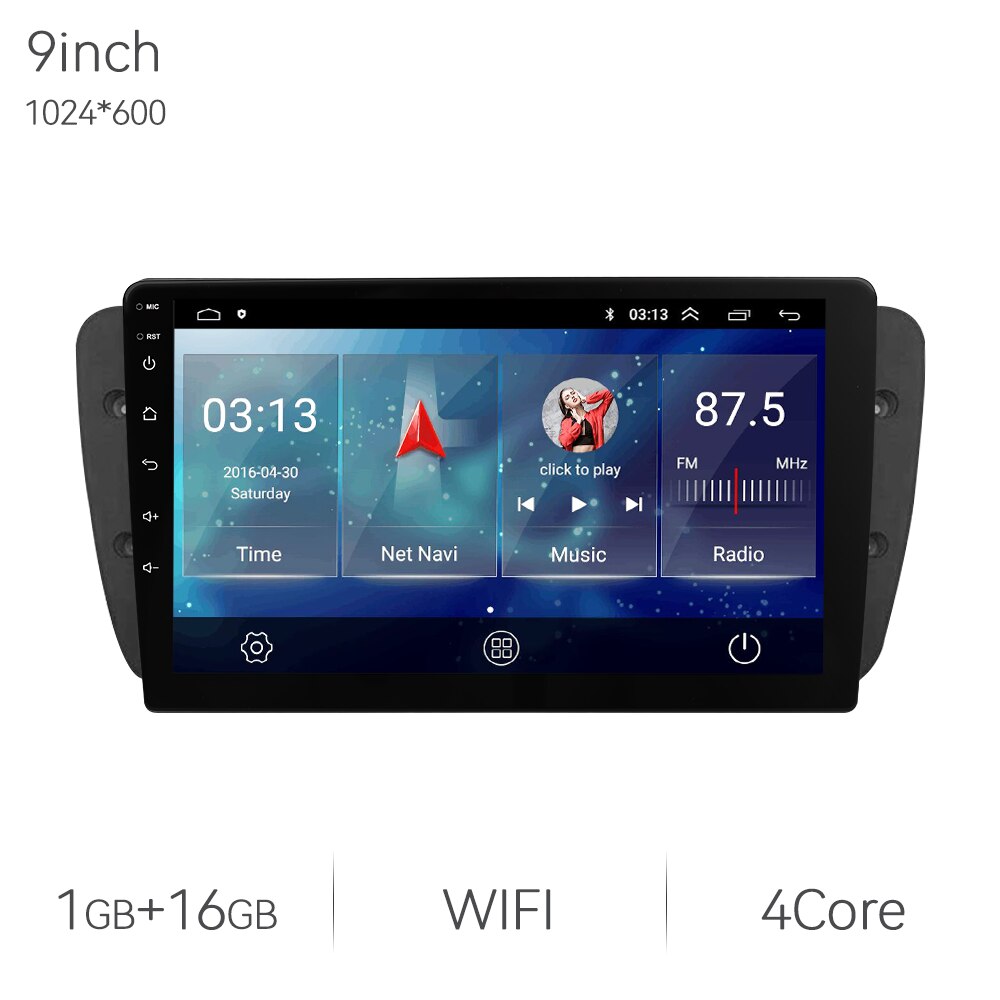 Eunavi 7862 13.1inch 2K 2din Android Auto Radio For Seat Ibiza 6j 2009 - 2013 Car Multimedia Video Player GPS Stereo 4G 8Core