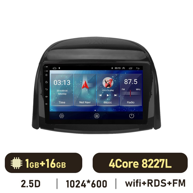 Eunavi 2 din Android auto For Renault Koleos 2008-2016 Car Radio Multimedia Video Player stereo GPS carplay 4G QLED 2DIN