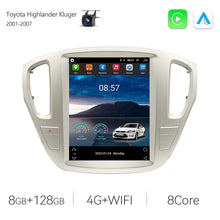 Cargar imagen en el visor de la galería, Eunavi Tesla Style Android 11 Car Radio For Toyota Highlander Kluger 2001-2007 12.1&quot; Car Stereo GPS Navigation Carplay BT