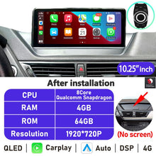 Cargar imagen en el visor de la galería, Eunavi 10.25&#39;&#39;/12.3&#39;&#39; Android Auto Radio For BMW X1 E84 2009 2010 2011-2015 Car Multimedia Player Navigation GPS Carplay No DVD