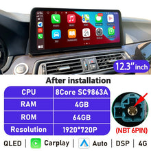 Load image into Gallery viewer, Eunavi 10.25&#39;&#39;/12.3&#39;&#39; Android Car Radio GPS For BMW 7 Series F01 F02 2009-2015 CIC NBT Multimedia Player CarPlay Autoradio 4G