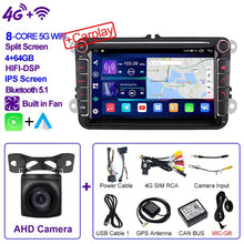 Charger l&#39;image dans la galerie, Eunavi Android 11 Car Video Player CARPLAY For VW Volkswagen Passat B7 B6 Golf Touran Polo Tiguan Jetta GPS Navigation Stereo