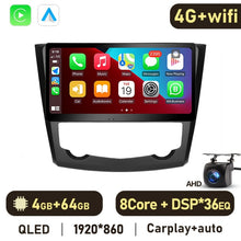 Load image into Gallery viewer, Eunavi 2din Car Multimedia Video Player For Renault Kadjar 2015 - 2019 Android 10 Navigation GPS QLED 1920*860P 4G Carplay