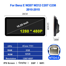 Cargar imagen en el visor de la galería, Eunavi Android Car Radio stereo Multimedia Video Player For Mercedes Benz E class W207 W212 C238 C207 Car GPS Navigation 4G