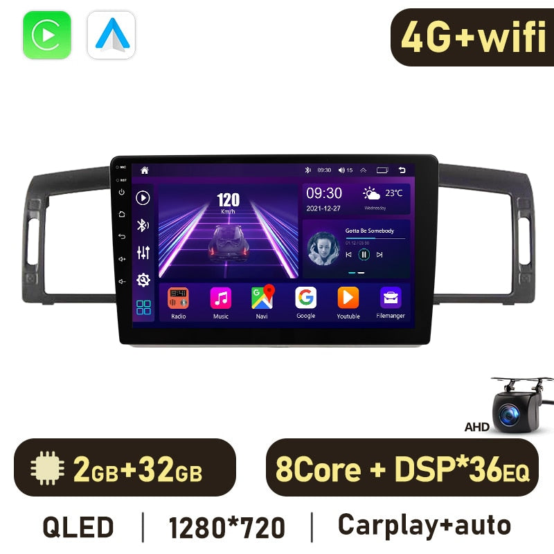 Eunavi Android 11 Car Radio DSP Multimedia Player For Infiniti M35 M45 2006-2009 Nissan Fuga GT450 Y50 2005-2007 GPS Navigation