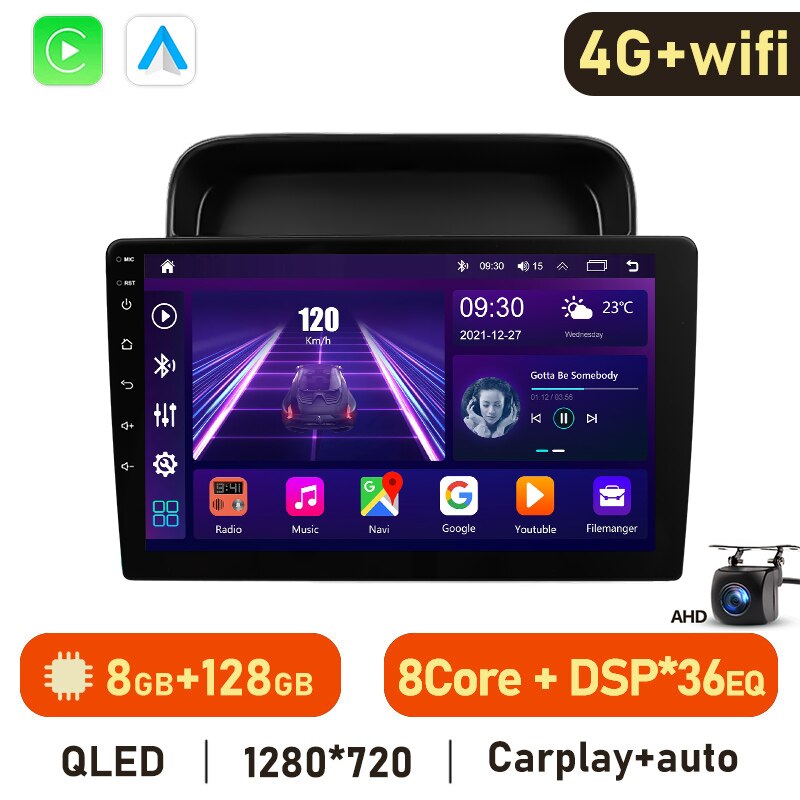 Eunavi Android 11 Car Radio DSP Multimedia Player For Lexus LX470 1998-2003 Autoradio Video QLED Screen GPS Navigation Carplay