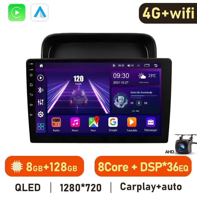 Eunavi Android 11 Car Radio DSP Multimedia Player For Lexus LX470 1998-2003 Autoradio Video QLED Screen GPS Navigation Carplay
