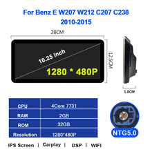 Laden Sie das Bild in den Galerie-Viewer, Eunavi Android Car Radio stereo Multimedia Video Player For Mercedes Benz E class W207 W212 C238 C207 Car GPS Navigation 4G