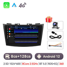 Cargar imagen en el visor de la galería, Eunavi 2Din Android Auto Radio For Suzuki Swift 2008-2016 Car Multimedia Player Stereo Video 2 Din GPS Carplay No DVD