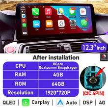 Cargar imagen en el visor de la galería, Eunavi 10.25&#39;&#39;/12.3&#39;&#39; Android Car Radio Stereo For BMW 5 Series F10 F11 2010-2016 CIC NBT System Multimedia Player CarPlay GPS