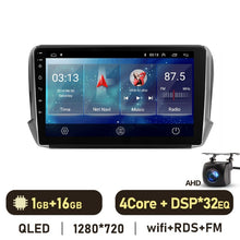 Załaduj zdjęcie do przeglądarki galerii, Eunavi 2din Car Multimedia Video Player For Peugeot 2008 208 2014 - 2018 Android 10 Navigation GPS QLED 1920*860P 4G Carplay