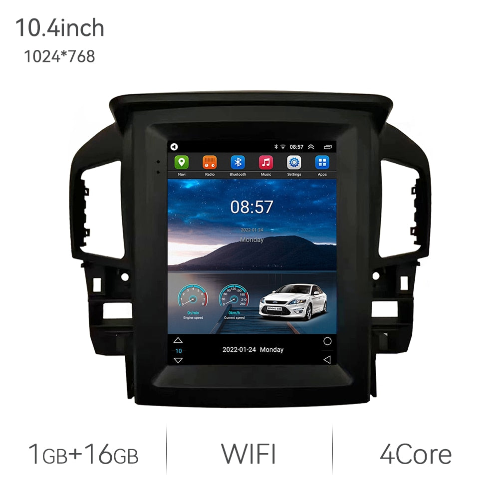 Eunavi Tesla Style Android 11 Car Radio For Lexus RX300 1998-2004 10.4" Car Stereo GPS Navigation Carplay BT 1024*768