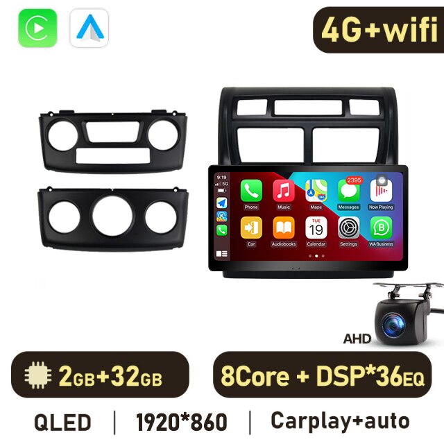 Eunavi 4G Carplay 2 Din Android Auto Radio For Kia Sportage 2007-2013 Car Multimedia Video Player GPS Stereo 2din 1920*860P