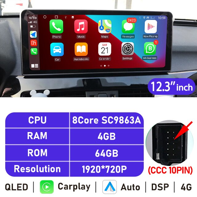 Eunavi 10.25''/12.3'' Android Car Radio GPS For BMW X5 E70 X6 E71 (2007-2013) CCC CIC System Multimedia Stereo CarPlay Autoradio