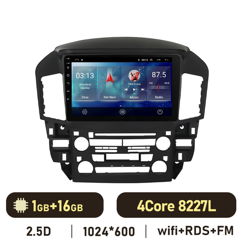 Eunavi 7862 4G 2DIN Android Radio GPS For Lexus RX300 XU10 1997-2003 Toyota Harrier 1998-2004 Car Multimedia Video Player