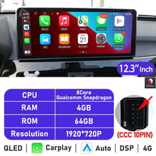 Laden Sie das Bild in den Galerie-Viewer, Eunavi 10.25&#39;&#39;/12.3&#39;&#39; Android Car Radio GPS For BMW X5 E70 X6 E71 (2007-2013) CCC CIC System Multimedia Stereo CarPlay Autoradio