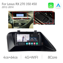 Charger l&#39;image dans la galerie, Eunavi 12.3 Car Video Player CARPLAY For Lexus RX RX270 RX350 RX450 RX200T RX450H GPS Navigation 1920*720 Stereo Android 11