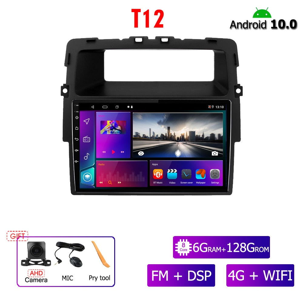 8G 128G Car Radio Android 10 For Nissan Primastar J4 For Opel Vivaro X83 For Renault Trafic Stereo Player Head Unit 7 inch DVD