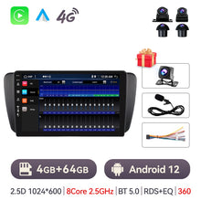 Load image into Gallery viewer, Eunavi 2 Din Android Auto Radio For Seat Ibiza 6j 2009 - 2014 2010 Carplay 4G Car Multimedia Player GPS Autoradio 2din DVD