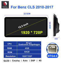 Cargar imagen en el visor de la galería, Eunavi Android Car Navigation Player for Benz CLS Class W218 CLS400 CLS500 CLS260 CLS320 CLS350 2010-2017 car radio 4G wifi