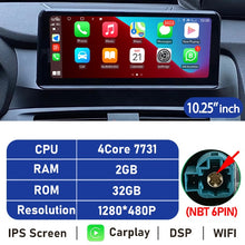 Laden Sie das Bild in den Galerie-Viewer, Eunavi 10.25&#39;&#39;/12.3&#39;&#39; Android 10 Car Radio Stereo For BMW X3 F25 X4 F26 CIC NBT System Multimedia Video Player CarPlay GPS USB