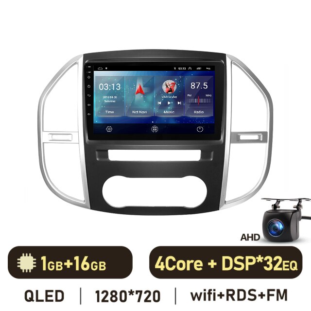 Eunavi 12.1'' 2 DIN Android Auto Radio For Mercedes Benz Vito 3 2014 2015 2016 2017 2018 2019 2020 Car Multimedia GPS Carplay