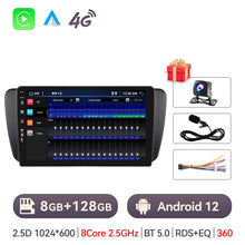 Load image into Gallery viewer, Eunavi 2 Din Android Auto Radio For Seat Ibiza 6j 2009 - 2014 2010 Carplay 4G Car Multimedia Player GPS Autoradio 2din DVD