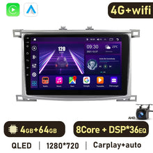 Load image into Gallery viewer, Eunavi 4G 2DIN Android Auto Radio GPS For Toyota Land Cruiser 100 For Lexus LX470 2002-2007 Car Multimedia Video Player Carplay