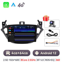 Load image into Gallery viewer, Eunavi 2 Din Car Radio Android 10 For Opel Corsa E 2014 2015 2016 Multimedia Player GPS Autoradio WIFI 4G Carplay 2din QLED