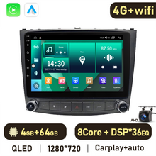 Cargar imagen en el visor de la galería, Eunavi 7862 4G 2DIN Android Auto Radio GPS For Lexus IS250 300 2006-2012 Car Multimedia Video Player Carplay 2 Din