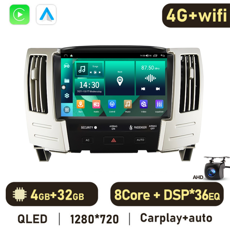Eunavi 7862 2DIN Android Radio GPS For Lexus RX300 330 350 400H II Toyota Harrier XU30 II 2004-2008 Car Multimedia Video Player