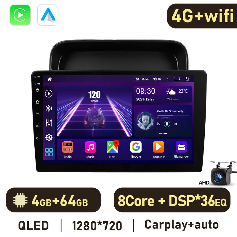 Eunavi Android 11 Car Radio DSP Multimedia Player For Lexus LX470 1998-2003 Autoradio Video QLED Screen GPS Navigation Carplay