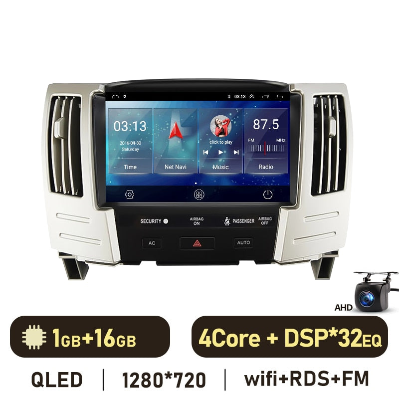 Eunavi 7862 2DIN Android Radio GPS For Lexus RX300 330 350 400H II Toyota Harrier XU30 II 2004-2008 Car Multimedia Video Player