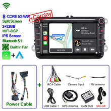 Cargar imagen en el visor de la galería, Eunavi Android 11 Car Video Player CARPLAY For VW Volkswagen Passat B7 B6 Golf Touran Polo Tiguan Jetta GPS Navigation Stereo