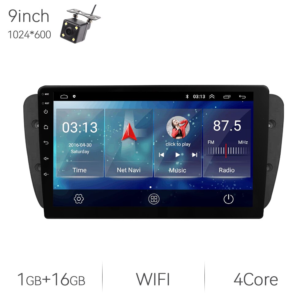 Eunavi 7862 13.1inch 2K 2din Android Auto Radio For Seat Ibiza 6j 2009 - 2013 Car Multimedia Video Player GPS Stereo 4G 8Core