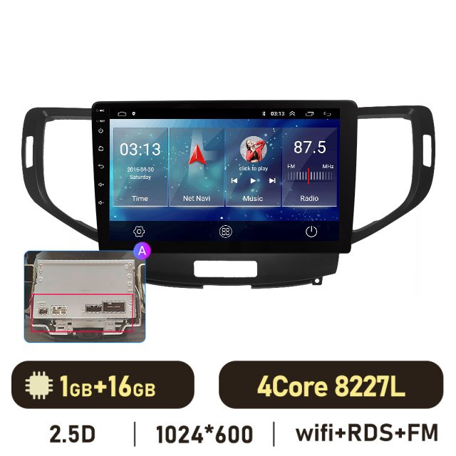 Eunavi 12.1'' QLED 4G 2 DIN Android Auto Radio GPS For Honda Accord 8 2008 2009 2010 2011 2012 Car Multimedia 8G 128G Carplay