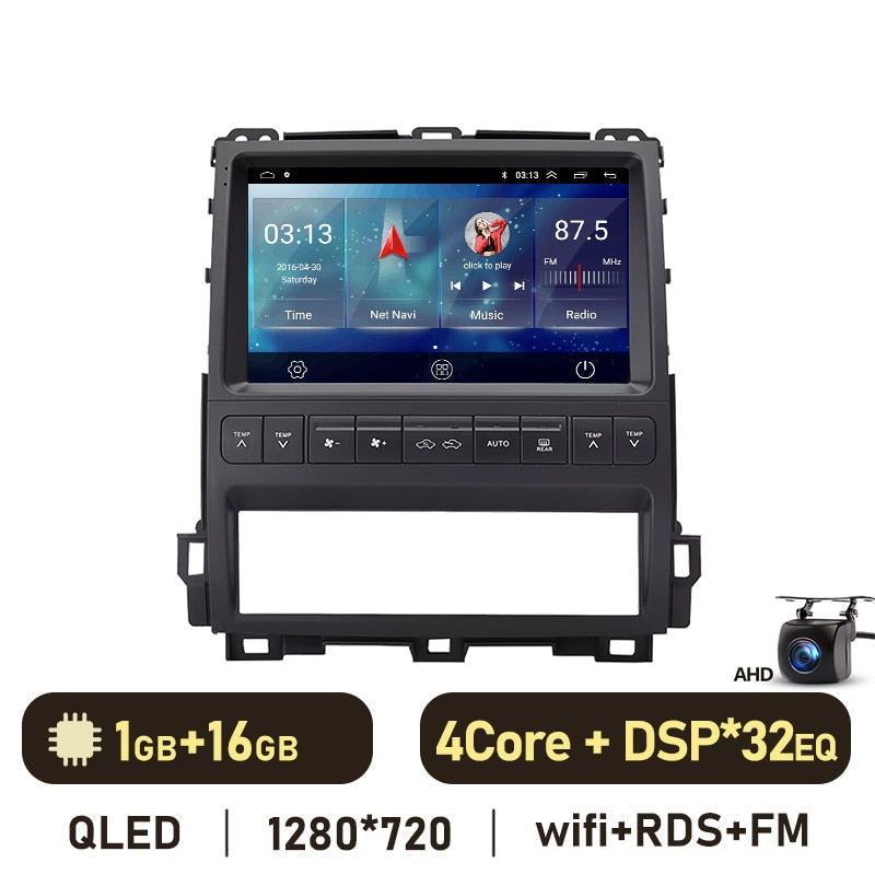 Eunavi Android 11 7862c Car Radio DSP Multimedia Player For LEXUS GX470 2002-2009 Autoradio Video QLED Screen GPS Navigation 4G