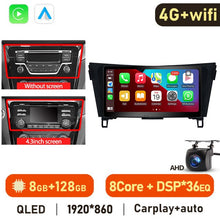 Load image into Gallery viewer, Eunavi 2 Din Android Auto Radio For Nissan Qashqai J11 X-Trail 3 T32 2013-2017 Carplay Car Multimedia Player GPS 2din Autoradio