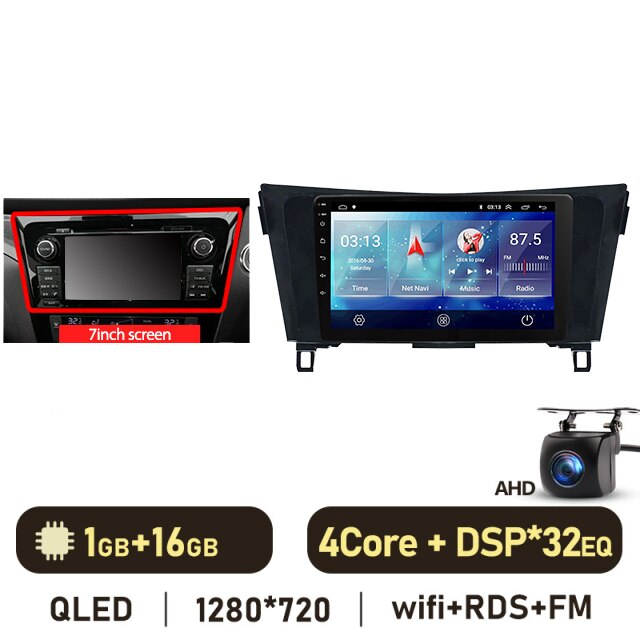 Eunavi 2 Din Android Auto Radio For Nissan Qashqai J11 X-Trail 3 T32 2013-2017 Carplay Car Multimedia Player GPS 2din Autoradio