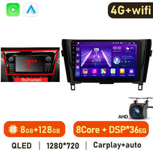 Cargar imagen en el visor de la galería, Eunavi 2 Din Android Auto Car Multimedia Player For Nissan Qashqai J11 X-Trail 3 T32 2013-2017 Auto Radio QLED Screen 4G GPS DVD