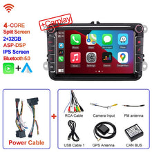 Load image into Gallery viewer, Eunavi Android 11 Car Video Player CARPLAY For VW Volkswagen Passat B7 B6 Golf Touran Polo Tiguan Jetta GPS Navigation Stereo