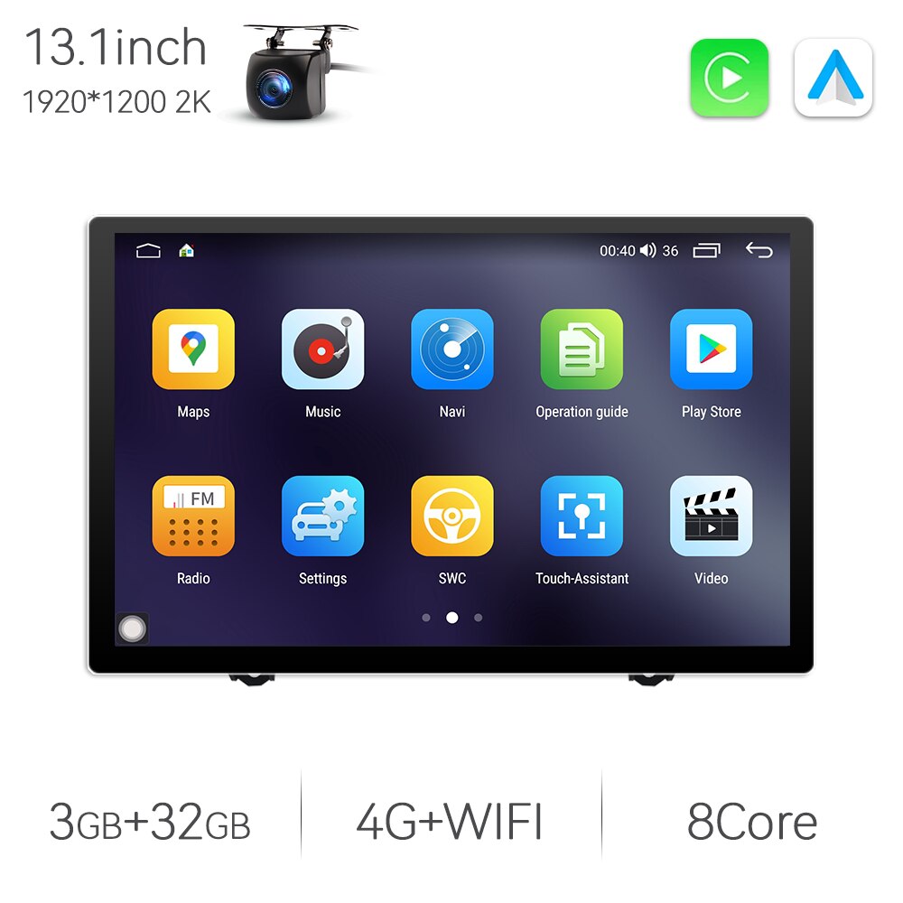 Eunavi 7862 8Core 2K 13.1inch 2din Android Radio For Nissan x trail t31 2007-2013 Car Multimedia Video Player GPS Stereo