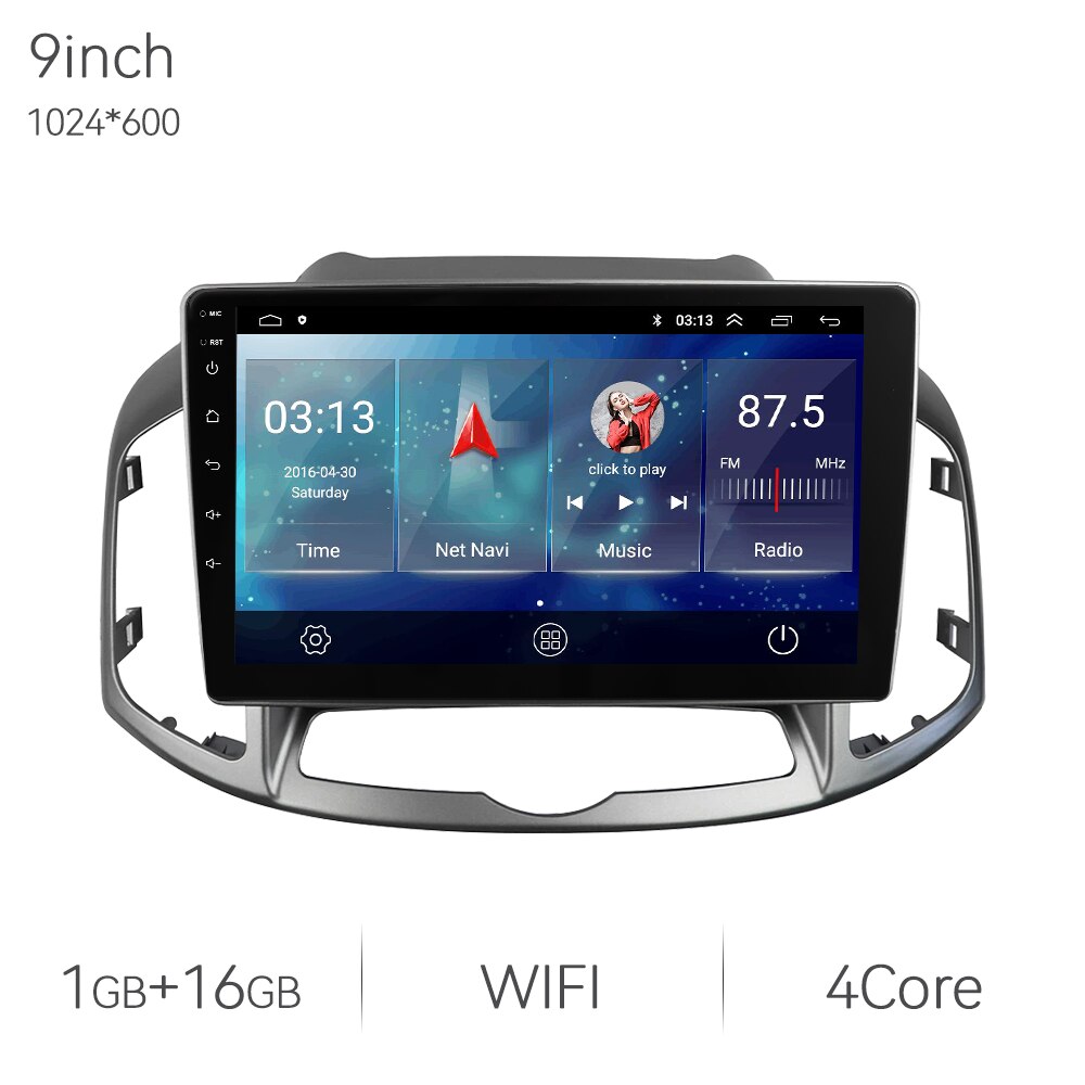 Eunavi 7862 13.1inch 2K 2din Android Auto Radio For Chevrolet Captiva 2011-2016 Car Multimedia Video Player GPS Stereo 4G 8Core