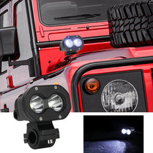 Załaduj zdjęcie do przeglądarki galerii, A Pillar Work Lights Headlights Cars LED Off Road Motorcycle Spotlight Lamps for Outdoor Personal Car Accessories