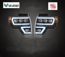 Charger l&#39;image dans la galerie, Vland Car Lamp Assembly For Ford F-150 2009-2014 Headlights With Start Up Animation DRL Raptor Front Lamp Full LED Projector